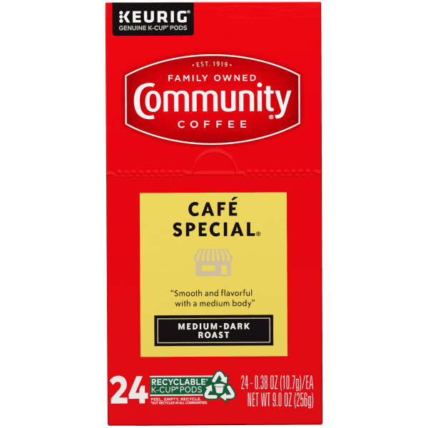 Community® Coffee Café Special® Medium-Dark Roast Single-Serve 24 ct Box