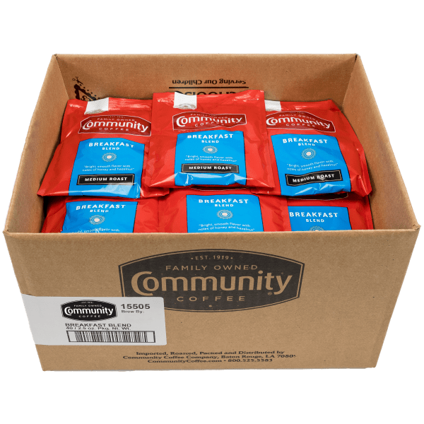 Community® Coffee Breakfast Blend Medium Roast Frac Pack 2.5 oz 40 ct Box