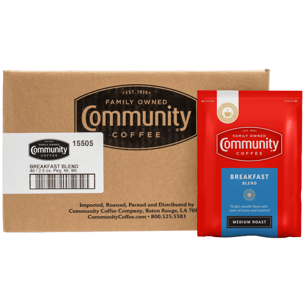 Community® Coffee Breakfast Blend Medium Roast Frac Pack 2.5 Oz 40 Ct Box