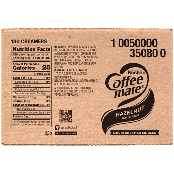 Nestlé® Coffee mate® Hazelnut Liquid Creamer 180 ct Box