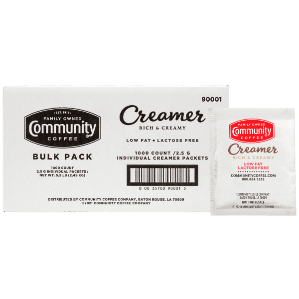 Community® Coffee LowFat LactoseFree Creamer 1,000 ct Box